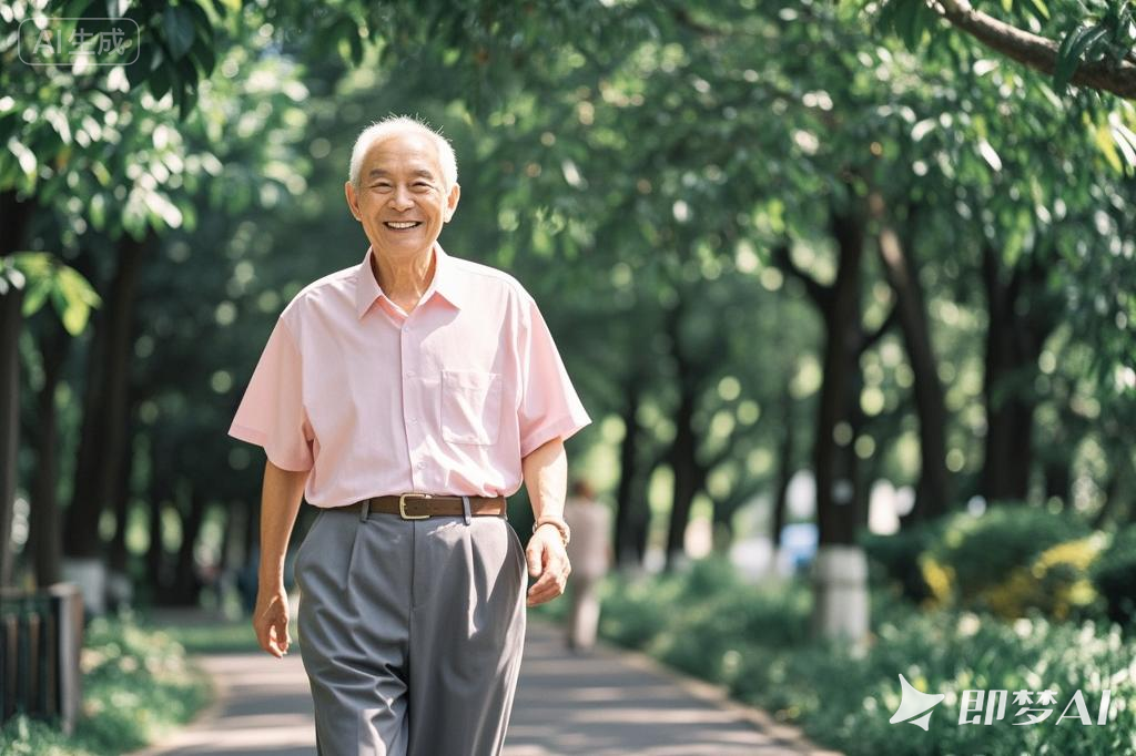 jimeng-2025-03-18-9885-老年人开心散步.png