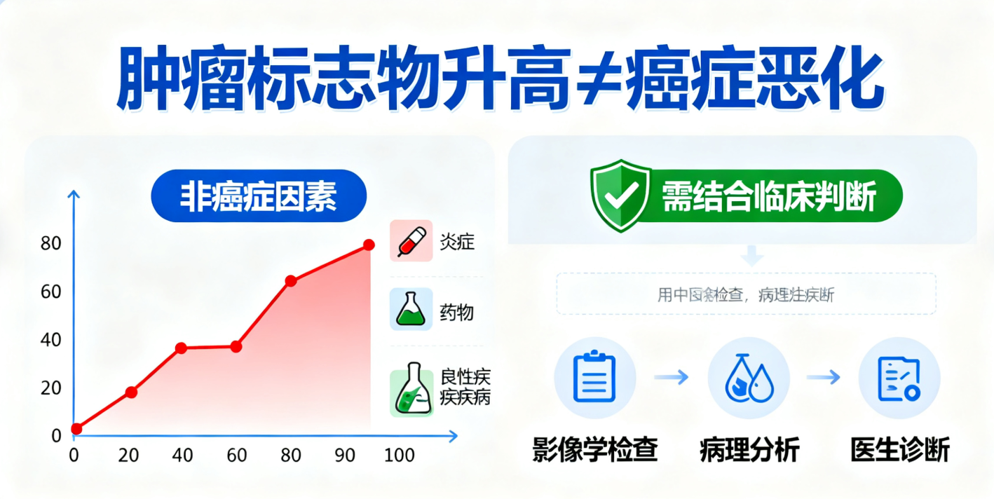 肿瘤标志物升高不可怕，这个指标飙升才是癌症恶化真正信号